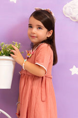 Ochre Clothing Kids Toddlers-Chambray Cotton Dress-INWD-23