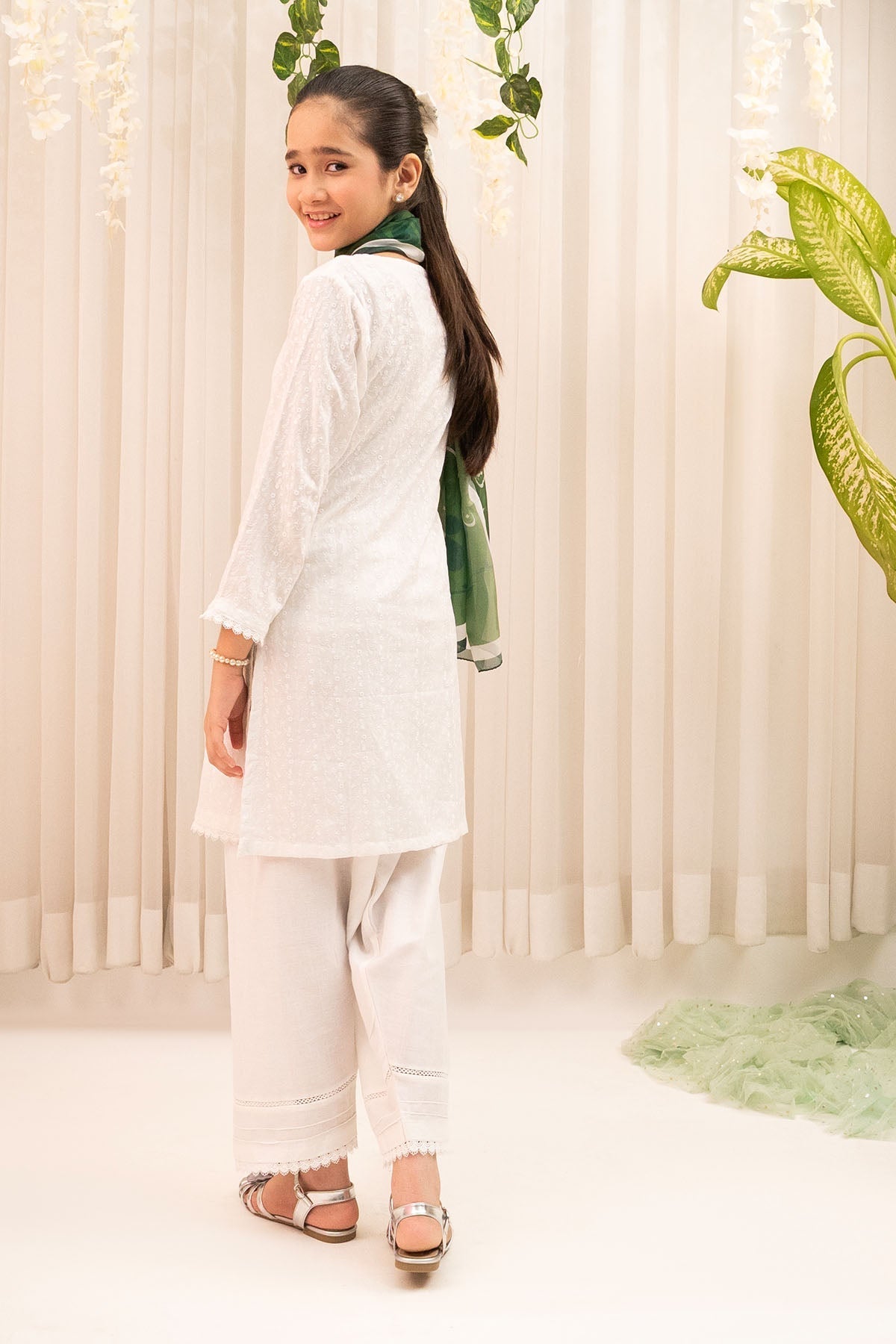 Ochre Clothing Chikankari 3 Pc Suit