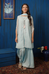 Chiffon Embroidered 3 Pc Suit - Wear Ochre