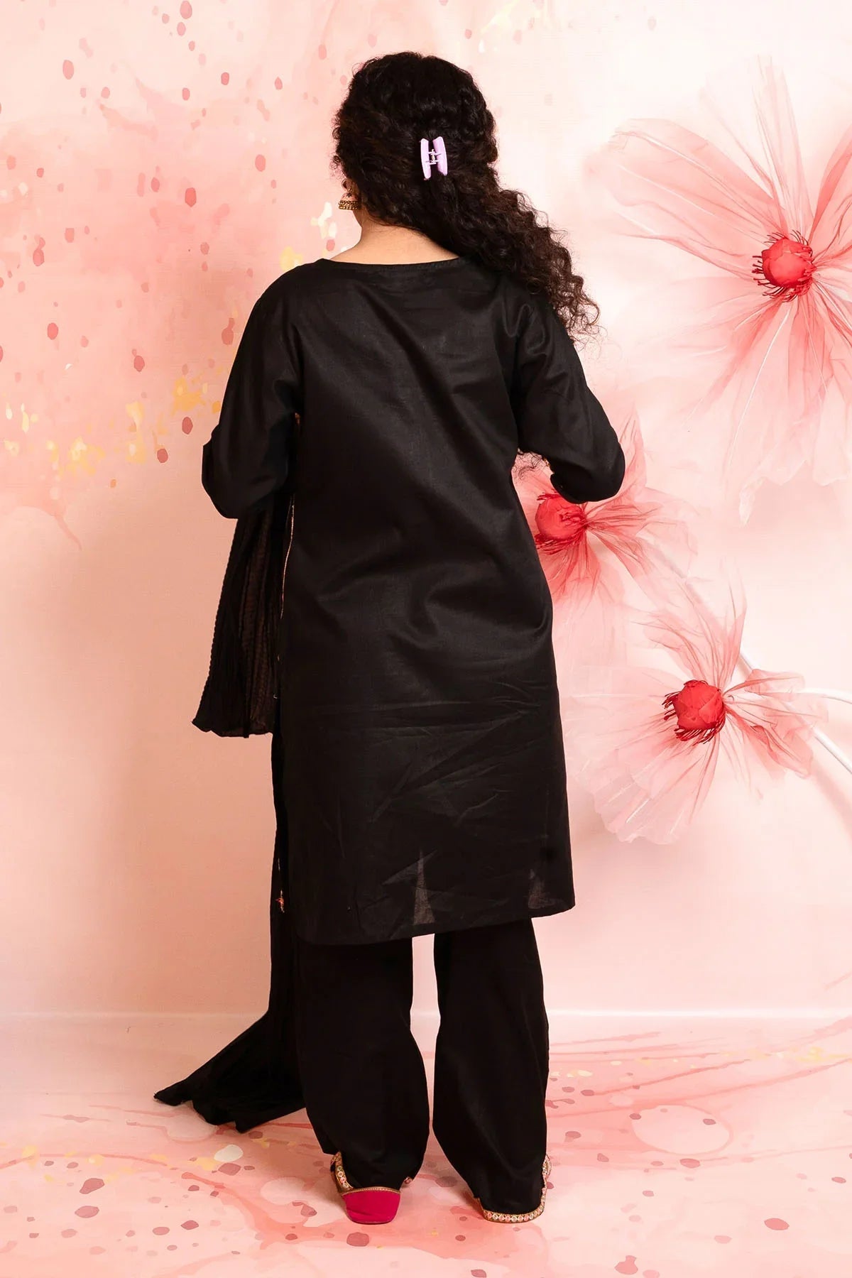 Best Cotton Embroidered 3 Pc Suit - Wear Ochre -