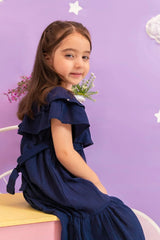 Ochre Clothing Kids Toddlers-Chambray Cotton Dress-INWD-22