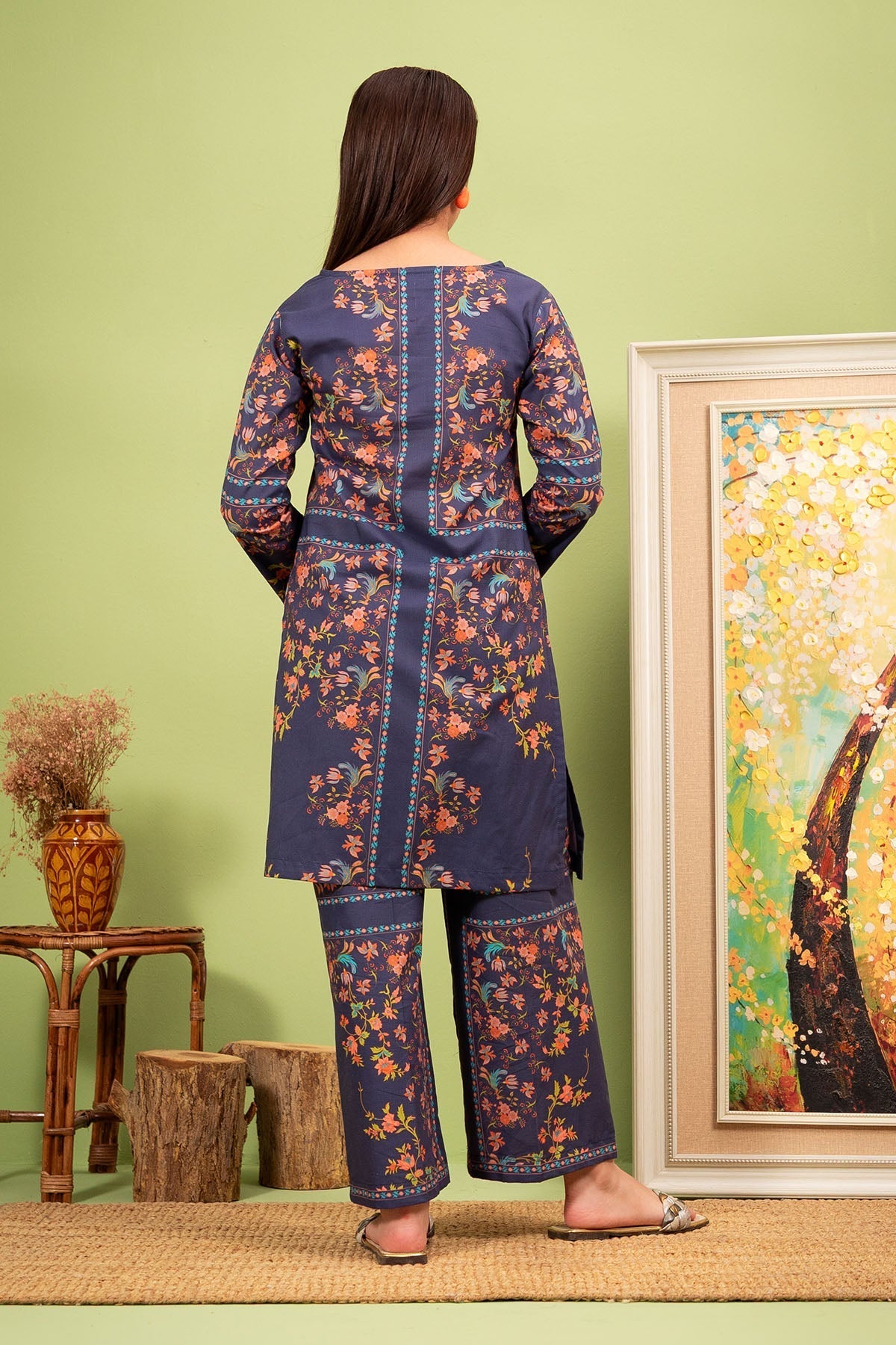 Ochre Clothing Lawn Digital Printed 2 Pc Suit