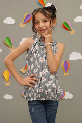 Printed Georgette Top - Wear Ochre