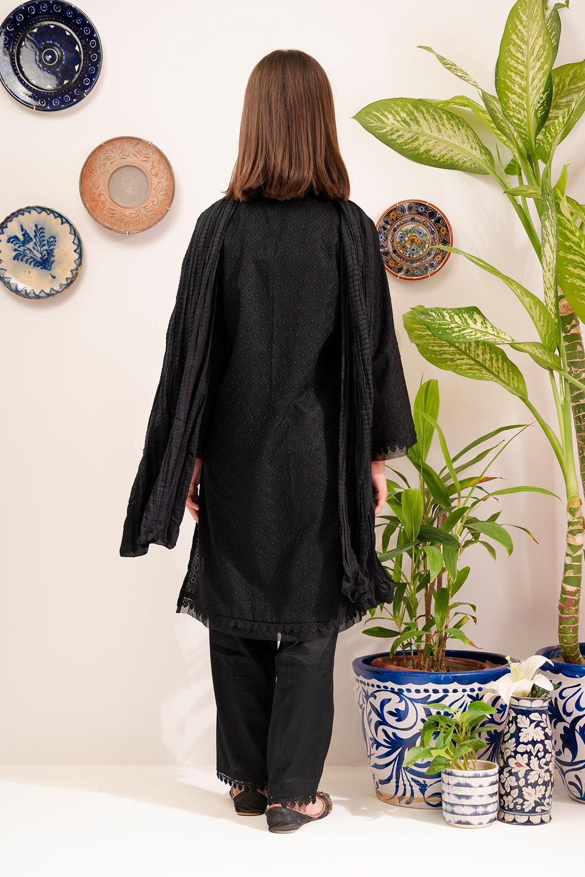 Ochre Clothing Cotton 3 Pc Suit