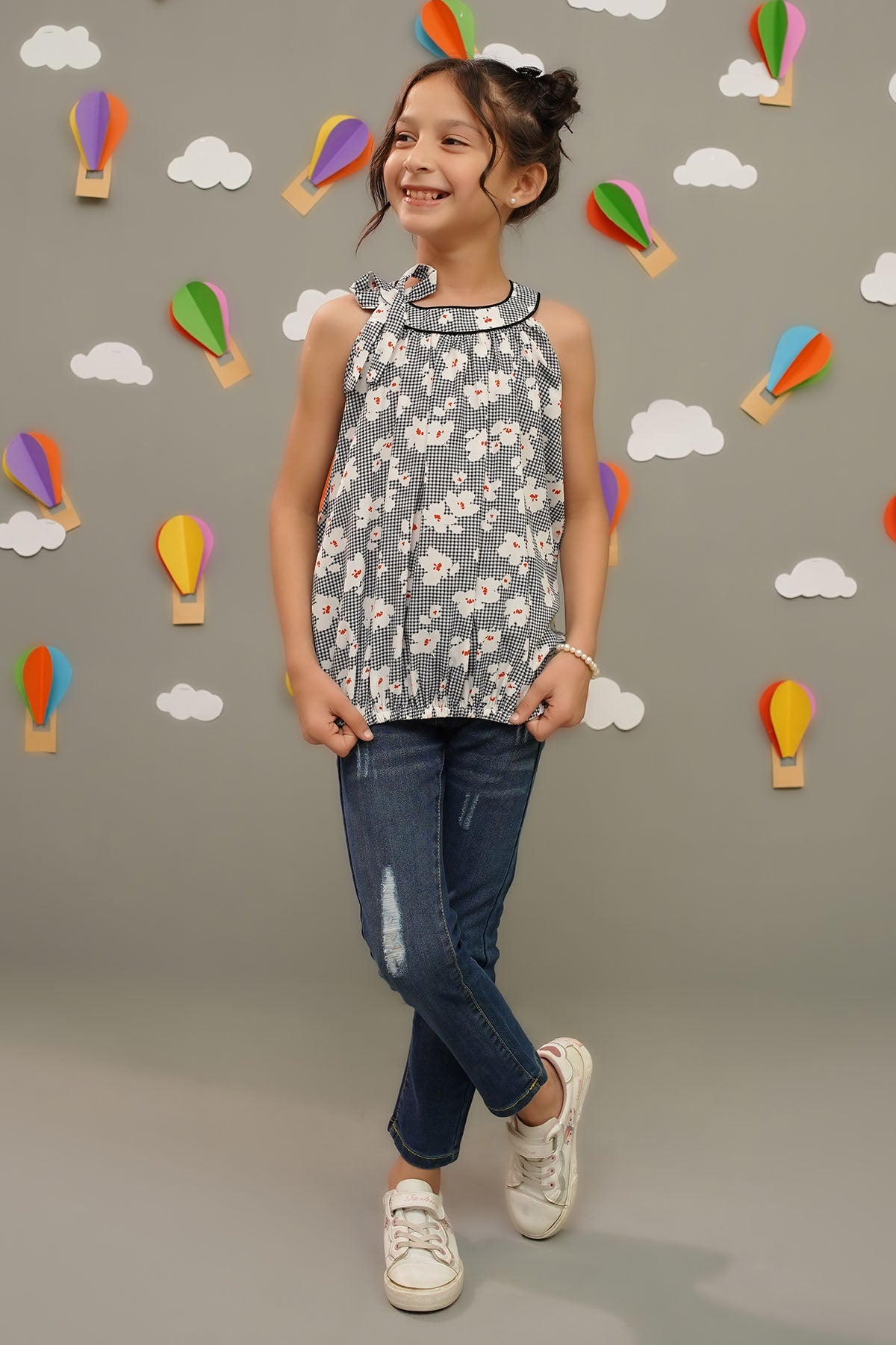 Printed Georgette Top - Wear Ochre