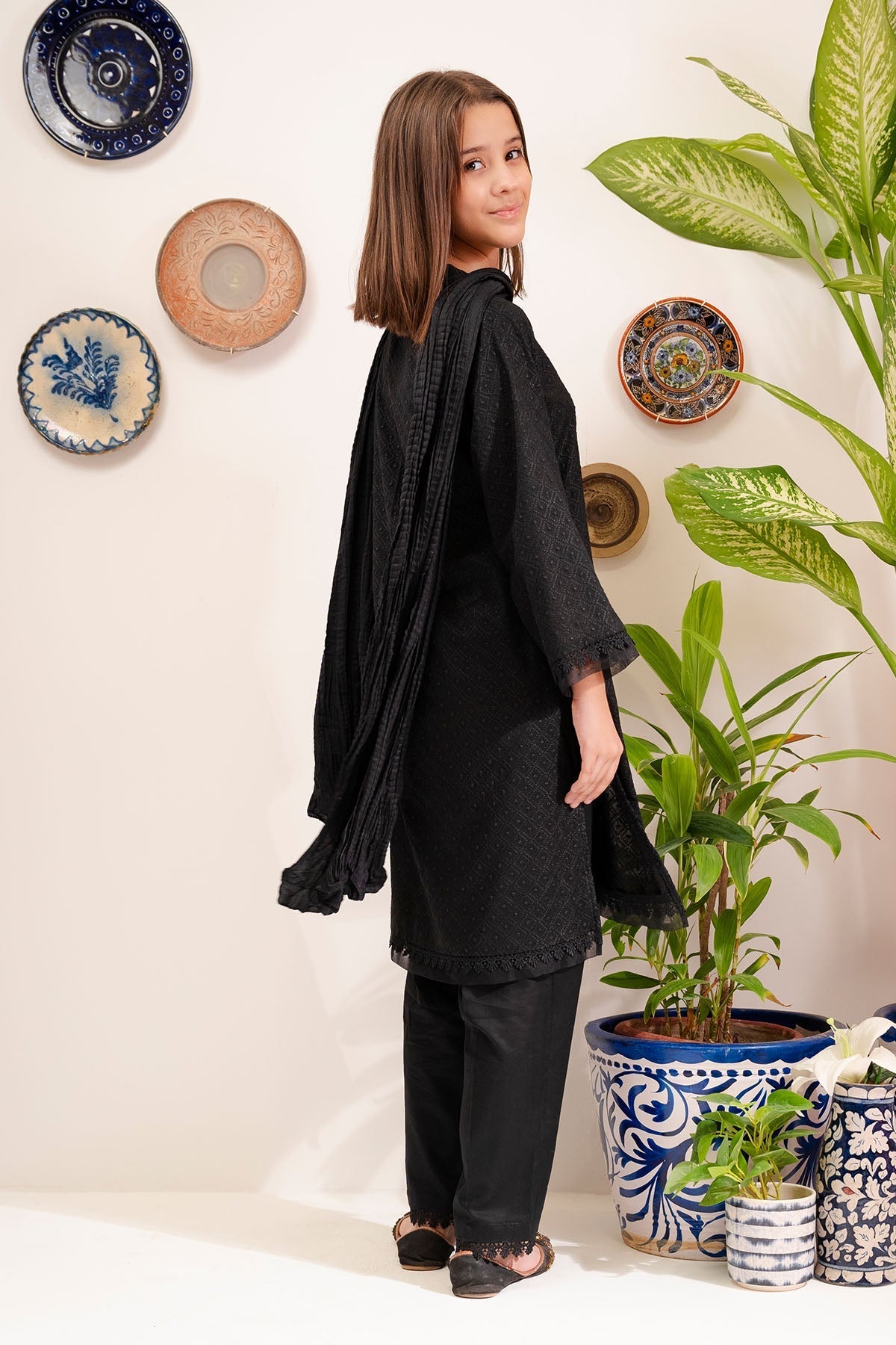 Ochre Clothing Cotton 3 Pc Suit