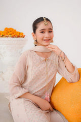 Ochre Clothing Kids Formals-Chiffon Embroidered 3 Pc Suit-SHD-21