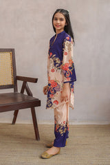Ochre Clothing Girls Co-ords Swiss Lawn Digital Printed 2 Pc Suit