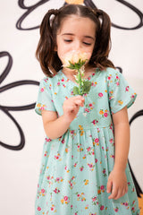 Ochre Clothing Toddler Western Printed Georgette Dress