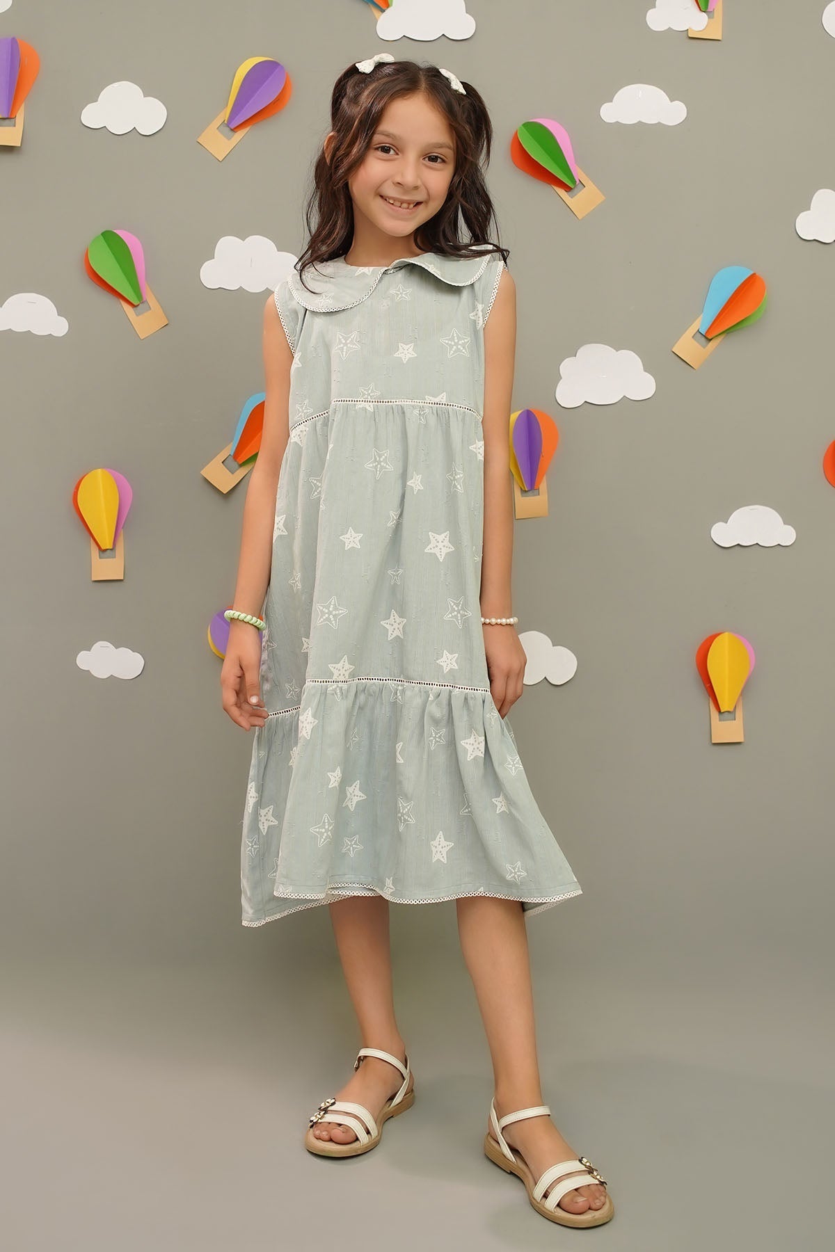 Printed Chambray Dress - Wear Ochre
