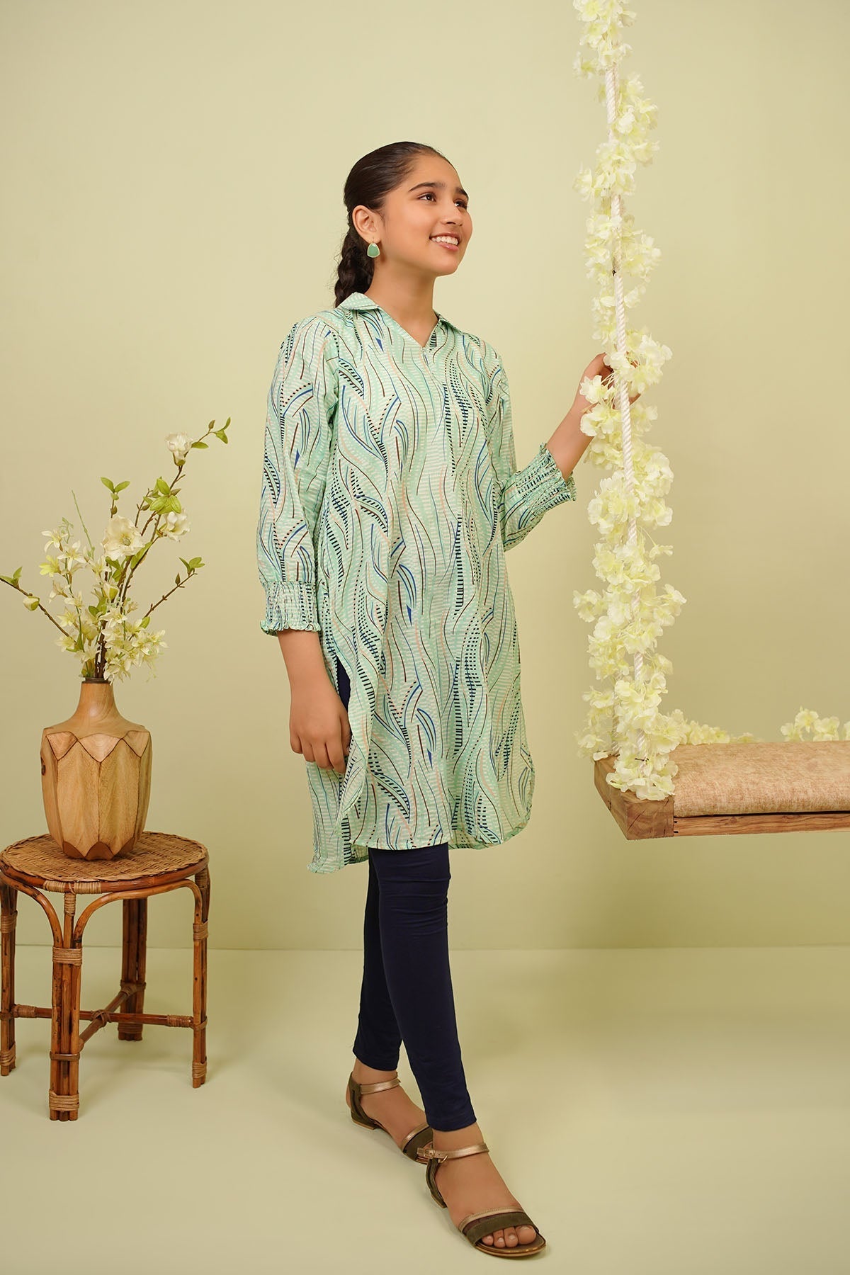 Lawn Printed Kurta - Wear Ochre