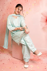 Best Cotton Embroidered 3 Pc Suit - Wear Ochre -