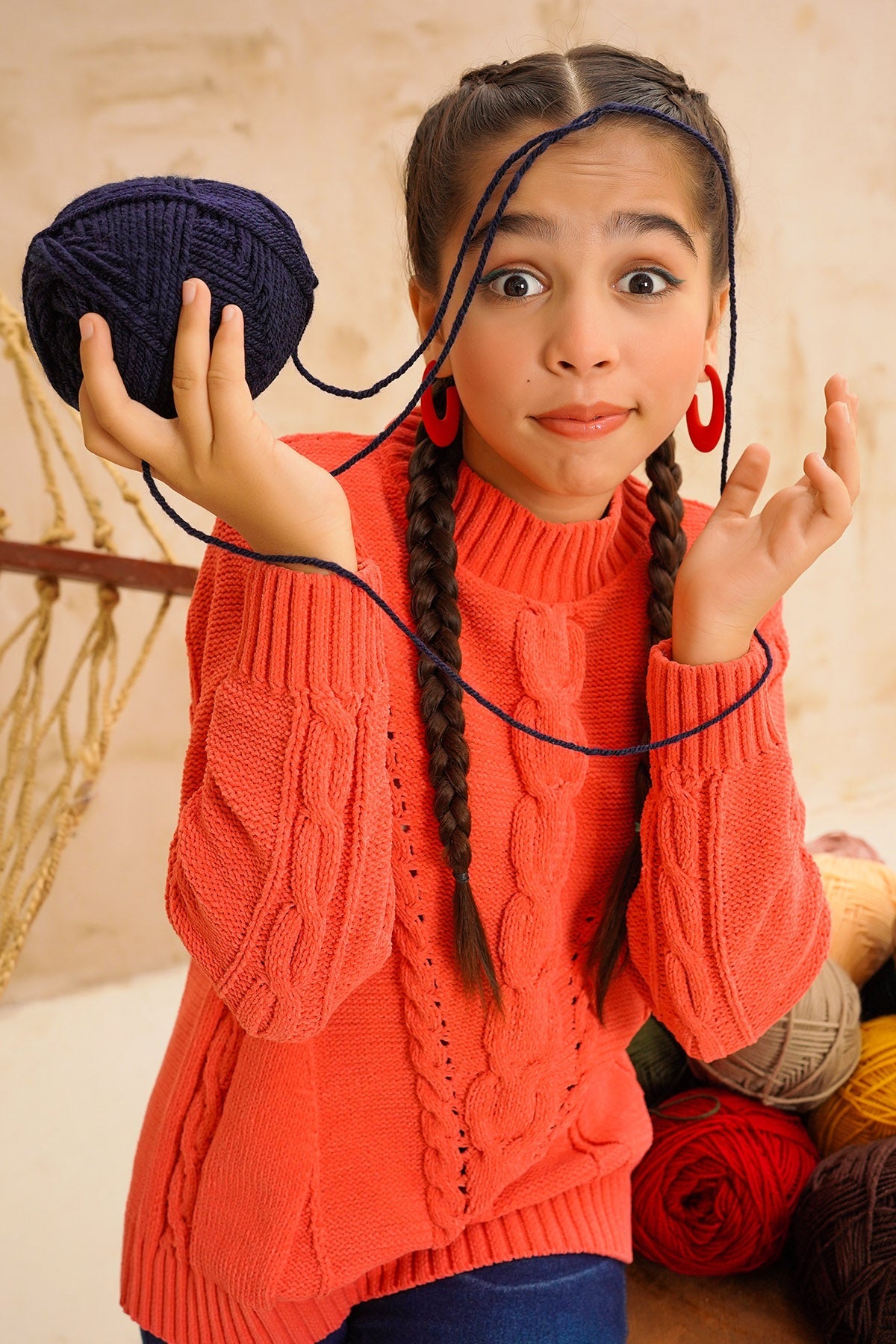 Cotton Viscose Sweater - Wear Ochre