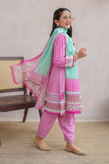 Ochre Clothing Girls Full Suits Swiss Lawn Digital Printed 3 Pc Suit