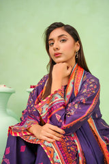 Best Women's Poly Lawn Digital Printed 3 Pc Suit - Wear Ochre -