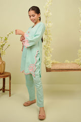 Cotton Embroidered 2 Pc Suit - Wear Ochre