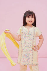 Ochre Clothing Stitched 3 Piece Cotton Emb Kids Suit-OCH-CE3PS-1Y-176320127230559