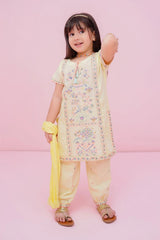 Ochre Clothing Stitched 3 Piece Cotton Emb Kids Suit-OCH-CE3PS-1Y-176320127230559