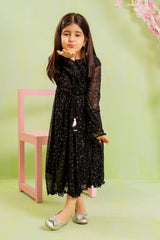 Ochre Clothing Western Tops Printed Georgette Full Length Dress