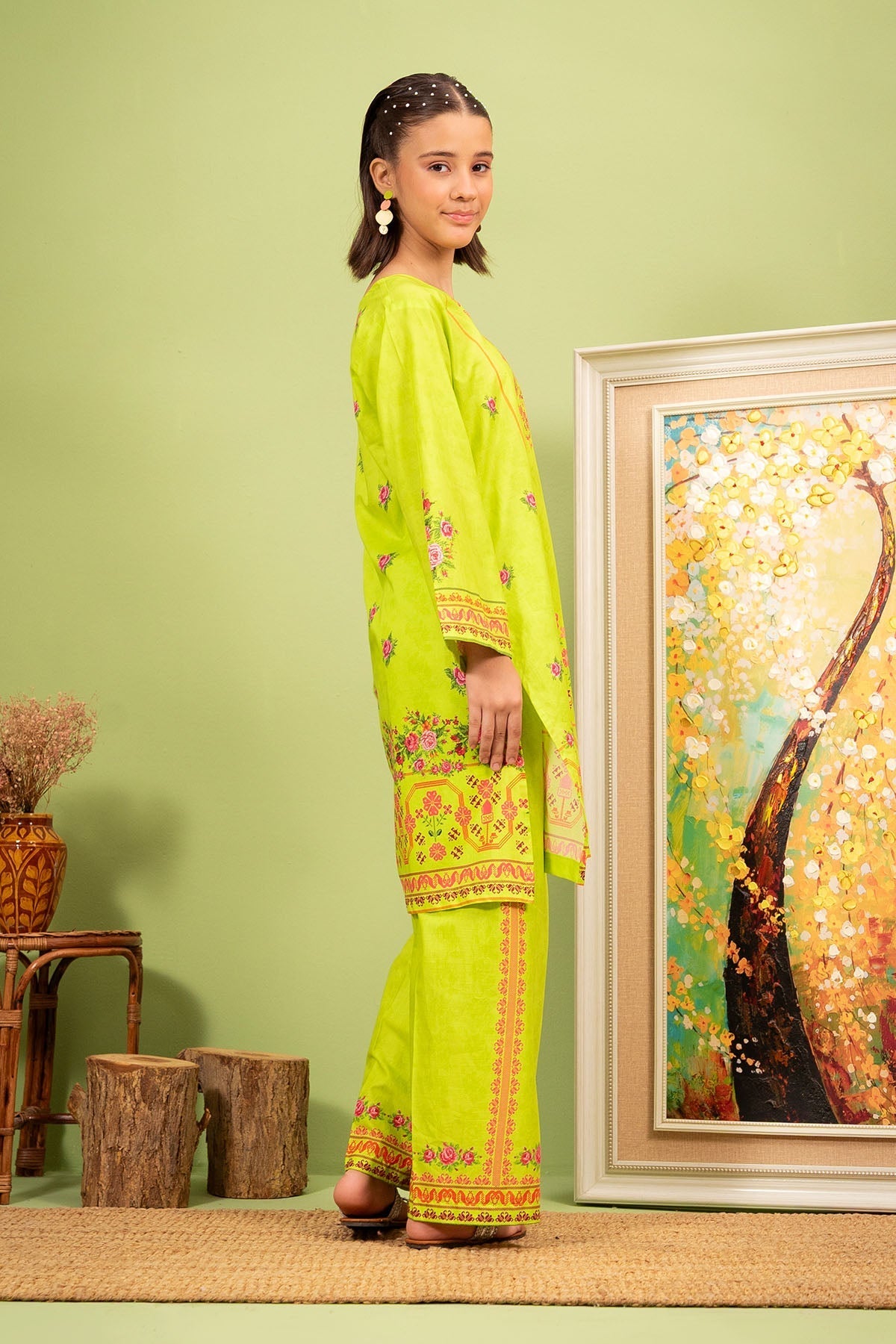 Ochre Clothing Lawn Digital Printed 2 Pc Suit