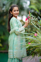 Ochre Clothing Cotton Printed 3 Pc Suit