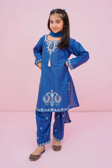 Ochre Clothing Stitched 3 Piece Cotton Emb Kids Suit-OCH-CE3PS-1Y-176320127230561