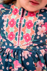 Ochre Clothing Herringbone Digital Printed 2 Pc Suit-INDP-14