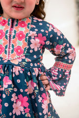 Ochre Clothing Herringbone Digital Printed 2 Pc Suit-INDP-14