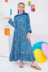 Ochre Clothing Stitched 1 Piece Western Kids Dress-OCH-BLPDO-6
