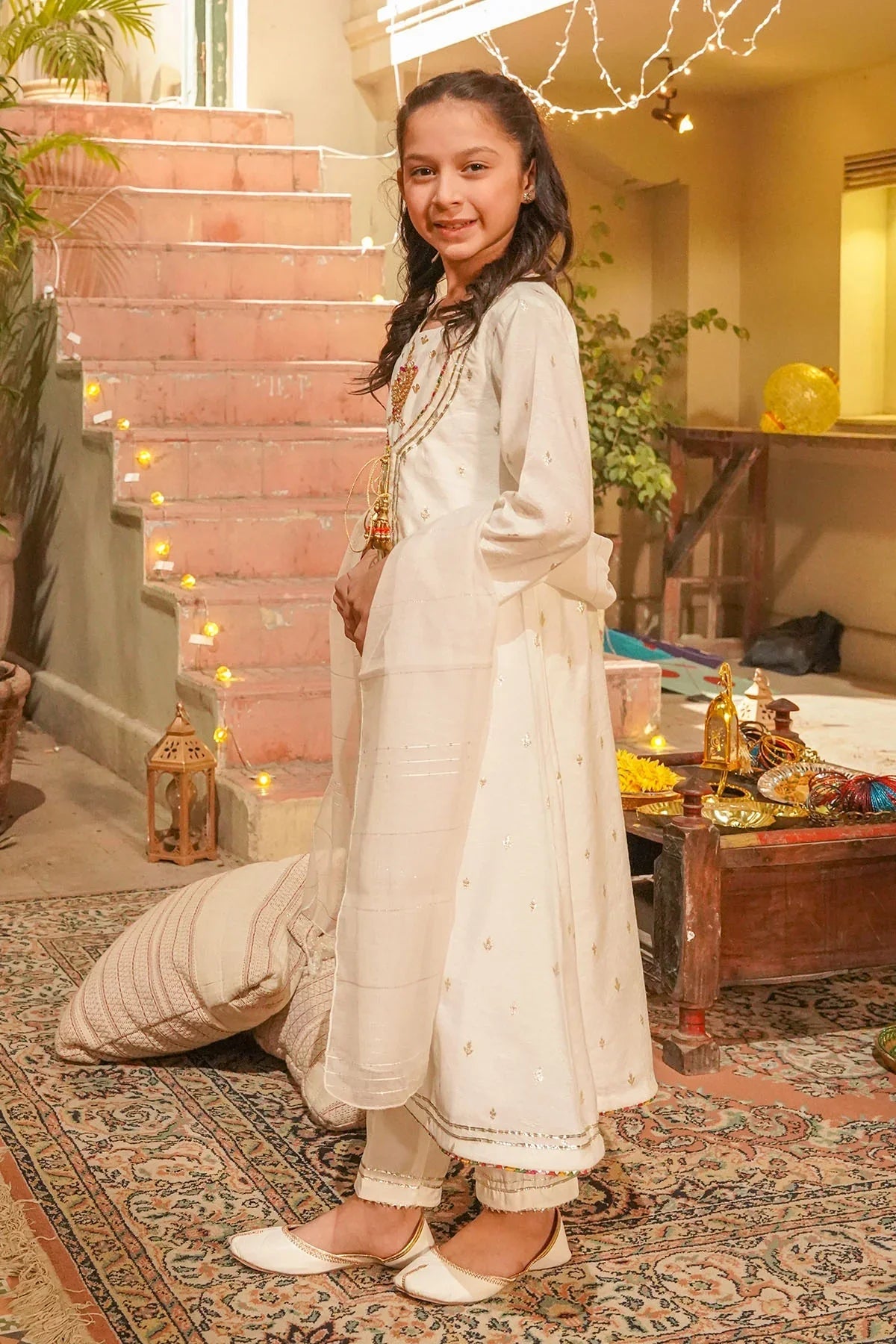 Best Viscose Jacquard Hand Adda Work 3 Pc Suit - Wear Ochre -