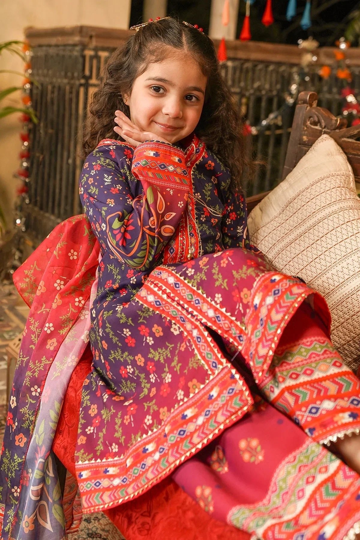 Best Poly Lawn Digital Printed 3 Pc Suit - Wear Ochre -