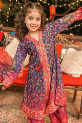 Best Poly Lawn Digital Printed 3 Pc Suit - Wear Ochre -
