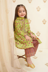 Swiss Lawn Digital Printed 3 Pc Suit - Wear Ochre