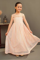 Ochre Clothing Toddlers Eastern Sequence Net Dress