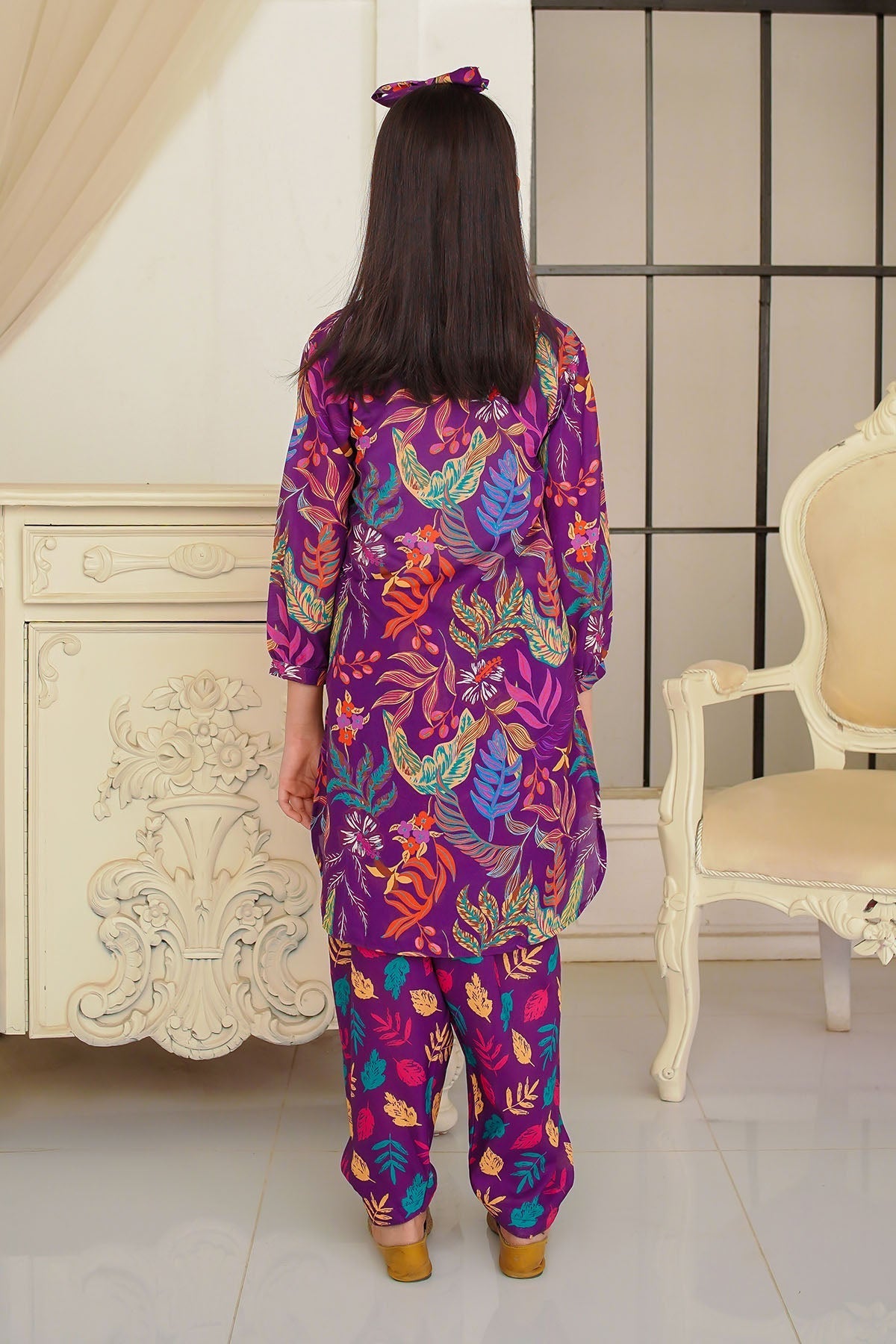 Swiss Lawn Digital Printed 2 Pc Suit - Wear Ochre