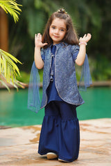 Ochre Clothing Toddlers Eastern Sequence Net 3 Pc Suit