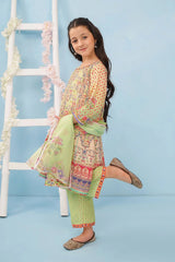 Best Poly Lawn Digital Printed 3 Pc Suit - Wear Ochre -