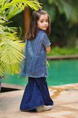 Ochre Clothing Toddlers Eastern Sequence Net 3 Pc Suit