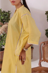 Ochre Clothing Women's Casual -Slub Lawn 2 Pc Suit-SOLS-17