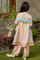 Best Poly Lawn Digital Printed 3 Pc Suit - Wear Ochre -