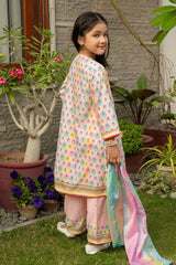 Best Poly Lawn Digital Printed 3 Pc Suit - Wear Ochre -