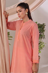 Ochre Clothing Women's Casual -Slub Lawn 2 Pc Suit-SOLS-16