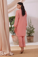 Ochre Clothing Women's Casual -Slub Lawn 2 Pc Suit-SOLS-16