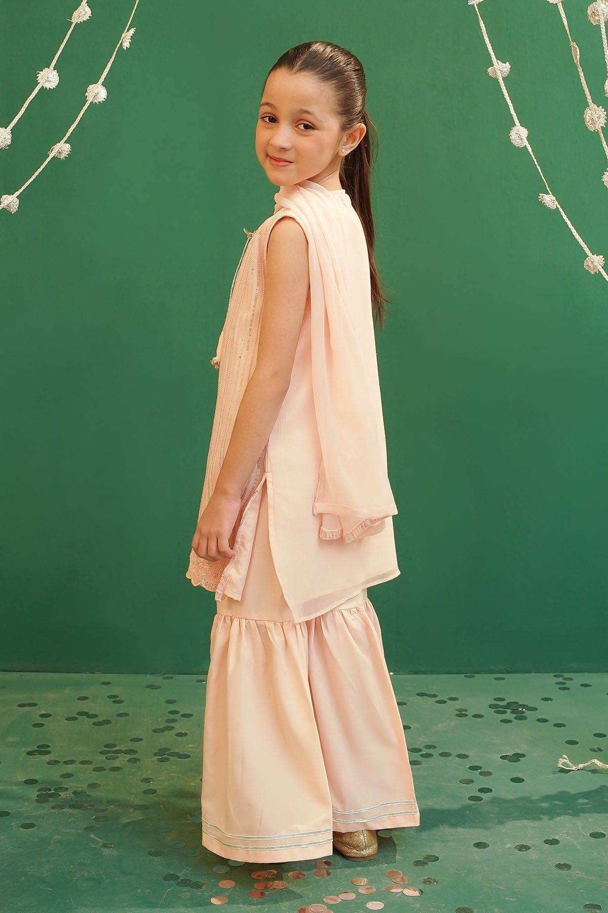 Chiffon Embroidered 3 Pc Suit - Wear Ochre