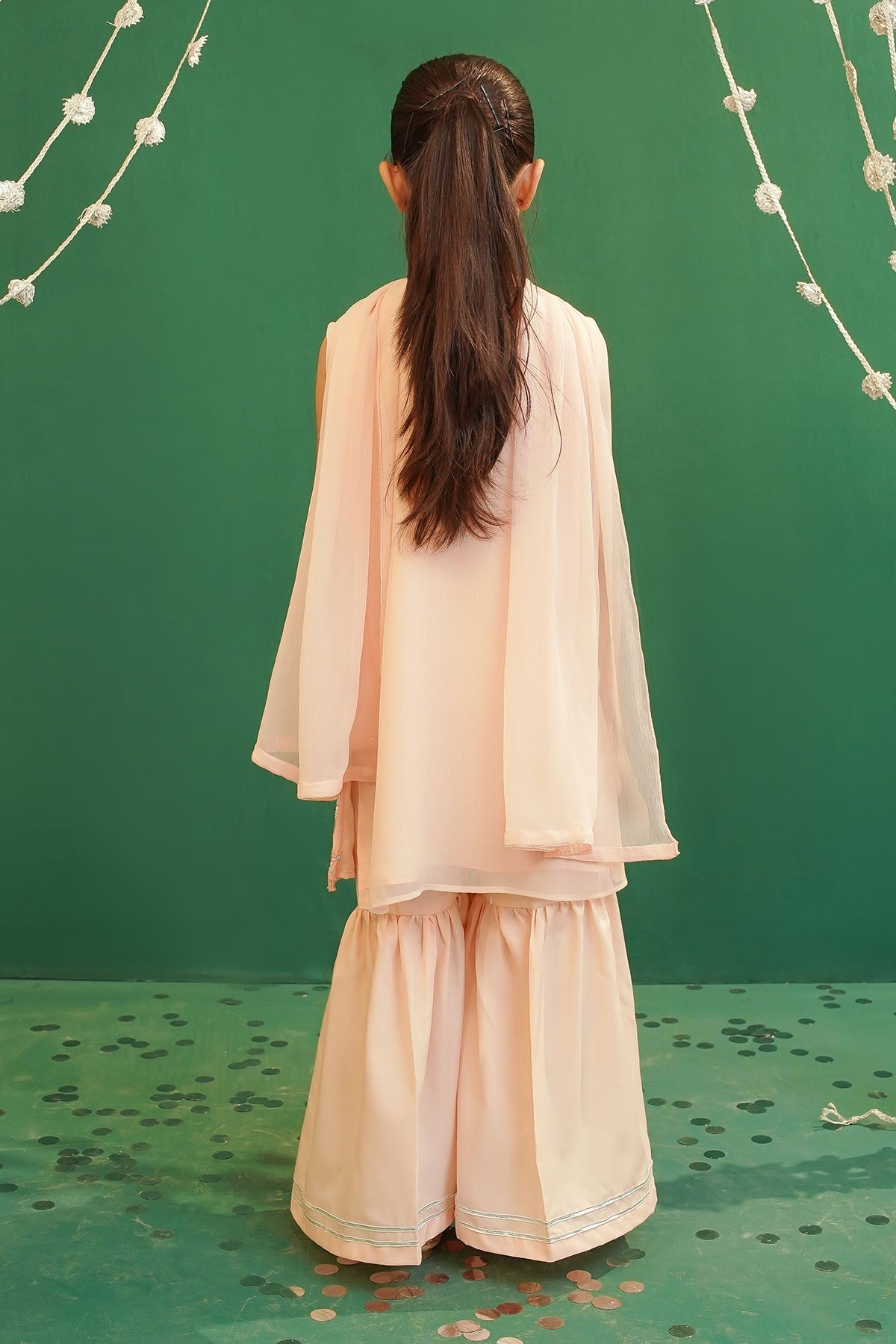 Chiffon Embroidered 3 Pc Suit - Wear Ochre