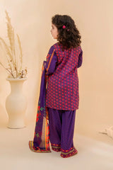 Best Poly Lawn Digital Printed 3 Pc Suit - Wear Ochre -
