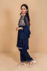 Ochre Clothing Stitched 3 Piece Chiffon Formals Kids Suit-OCH-CE3PS-175206111675736