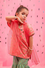 Ochre Clothing Cotton Silk Printed 3 Pc Suit