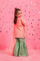 Ochre Clothing Cotton Silk Printed 3 Pc Suit