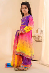 Best Poly Lawn Digital Printed 3 Pc Suit - Wear Ochre -